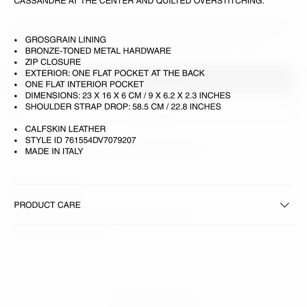 Saint Laurent Black Leather Crossbody with Chevron Quilting - Picture 2 of 7